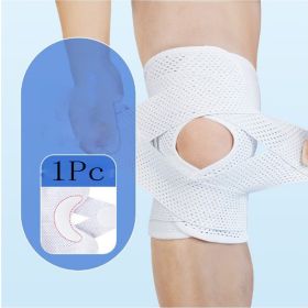 Order A Size Up; 1pc Sports Kneepad; Men And Women Pressurized Elastic Knee Pads; Arthritis Joints Protector; Fitness Gear Volleyball Brace Protector (Color: White, size: M)